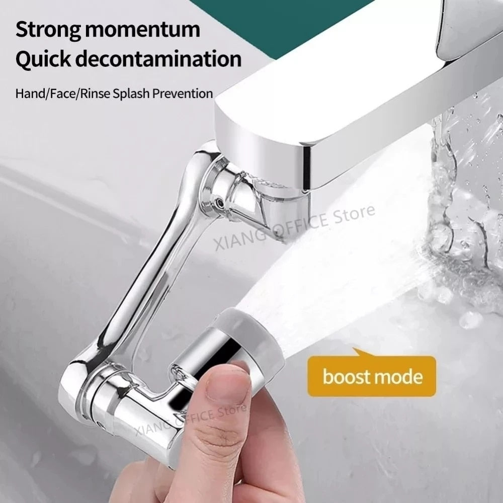 1080 Degree Rotating Faucet Extender Universal Waterproof Splash Nozzle Washing Pool Aerator Home Kitchen Bathroom Accessories